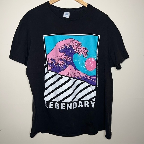 Legendary Ocean Wave Beach Surfing Cotton T-shirt Size XL - Picture 6 of 8